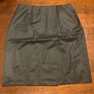 Brooks Brothers Black Mid Length Skirt- 8P